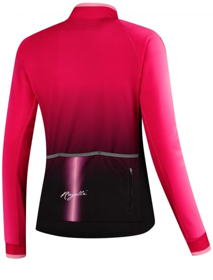 Dámske oblečenie na bežky a beh Rogelli GLOW CORE s priedušnými panelmi, čierno-ružové