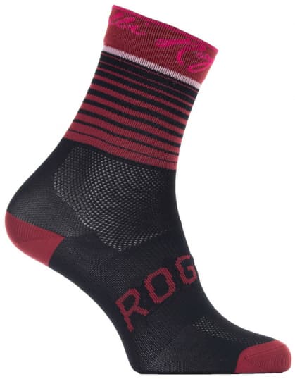 Dámske funkčné ponožky Rogelli IMPRESS nielen pre cyklistiku, vínovo-ružové