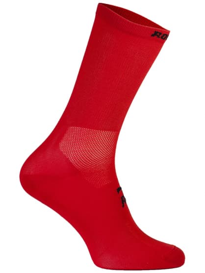 Antibakteriálne jednofarebné ponožky s miernou kompresiou Rogelli Q-SKIN, červené